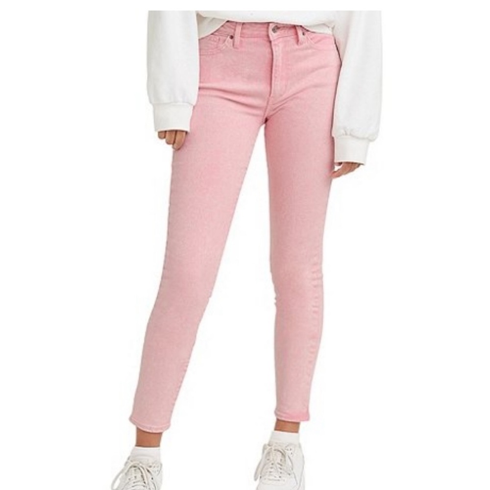 Levi's 721 High-Rise Pink Skinny Jeans